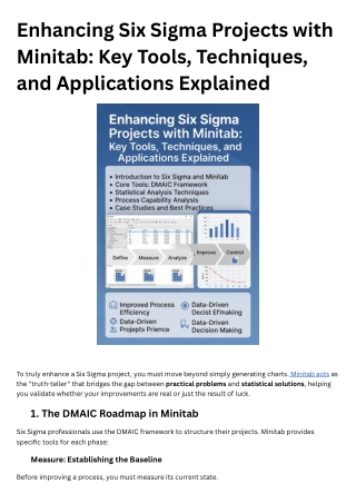Enhancing Six Sigma Projects with Minitab Key Tools, Techniques, and Applications Explained (2)