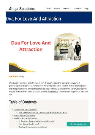 Dua For Love And Attraction