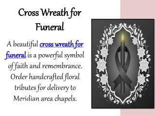 Cross Wreath for Funeral