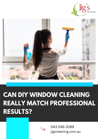 Can DIY Window Cleaning Really Match Professional Results
