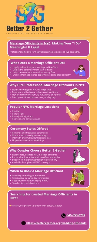 Marriage Officiants in NYC Creating Meaningful Ceremonies