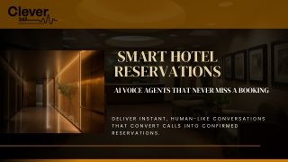AI Voice Agents for Smart Hotel Reservations | Clever247