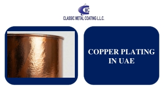 COPPER PLATING IN UAE