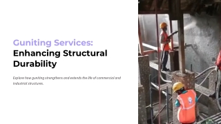 Guniting Services: Durable Solutions for Concrete Repair and Structural Strength