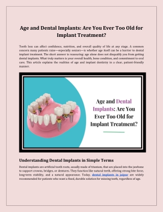 Age and Dental Implants_ Are You Ever Too Old for Implant Treatment