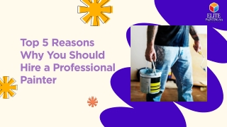 Top 5 Reasons Why You Should Hire a Professional Painter