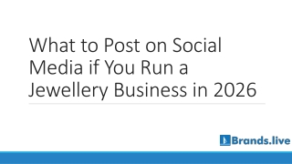 What to Post on Social Media if You Run a Jewellery Business in 2026