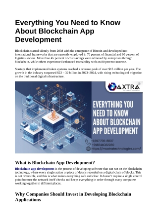 Everything You Need to Know About Blockchain App Development