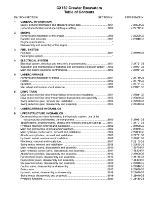 CASE CX160 CRAWLER EXCAVATOR Service Repair Manual Instant Download