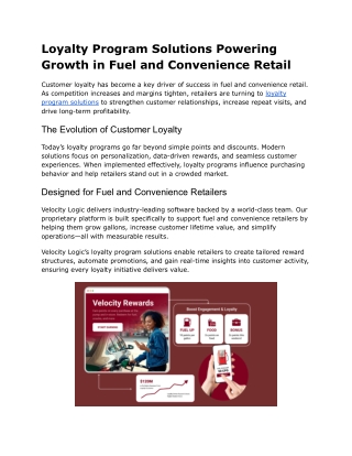 Loyalty Program Solutions Powering Growth in Fuel and Convenience Retail (1)