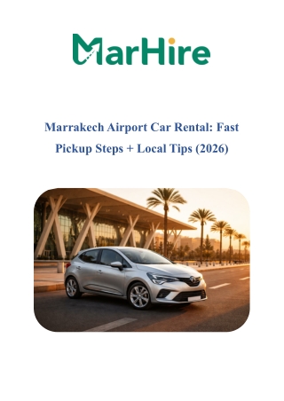 Marrakech Airport Car Rental: Fast Pickup Steps   Local Tips (2026)