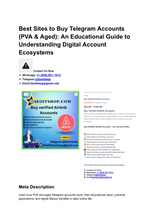 Best sites to Buy Telegram Accounts (PVA & Aged) (10)