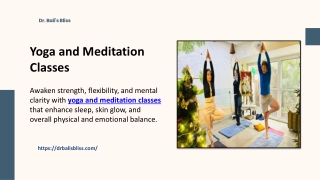 Yoga and Meditation Classes