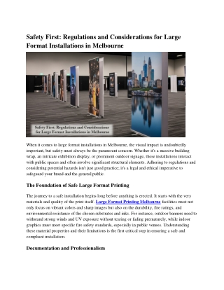 Safety First_ Regulations and Considerations for Large Format Installations in Melbourne