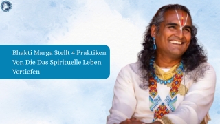 Bhakti Marga Stellt 4 Praktiken Vor, Die Das Spirituelle Leben Vertiefen