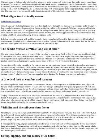 Clear vs. Metal Braces: Calgary Orthodontist Comparison