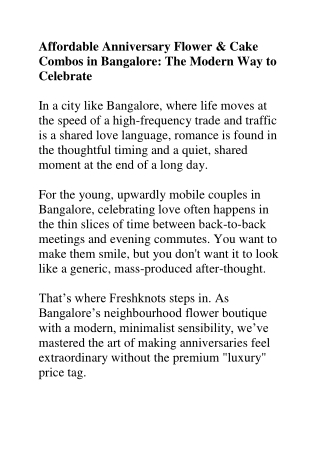 Affordable Anniversary Flower