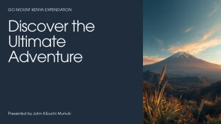 Discover the Ultimate Adventure through the Chogoria Route Mount Kenya with Go Mount Kenya Expendation