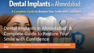 Dental Implants in Ahmedabad A Complete Guide to Restore Your Smile with Confidence