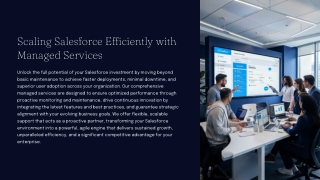 Scaling Salesforce Efficiently with Managed Services