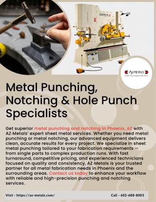 Metal Punching, Notching & Hole Punch Specialists