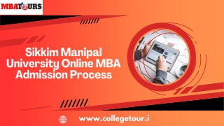 Sikkim Manipal University Online MBA Admission Process