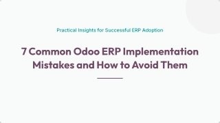 7 Common Odoo ERP Implementation Mistakes and How to Avoid Them