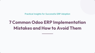7 Common Odoo ERP Implementation Mistakes and How to Avoid Them