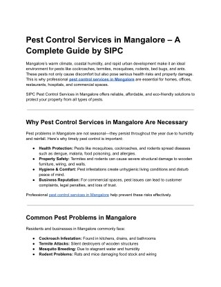 pest control services in mangalore