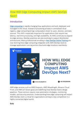 Aws DevOps Training In India -  Aws DevOps Course