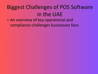 Best POS solution in dubai