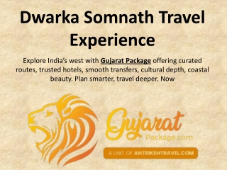 Dwarka Somnath Tour Packages for Divine Gujarat Exploration