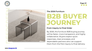 The 2026 Furniture B2B Buyer Journey From Inquiry to Final Order