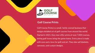 Custom Golf Course Layout Maps for Fans  Players  GolfCoursePrint