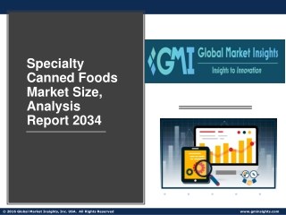 Specialty Canned Foods Market Size, Analysis Report 2034