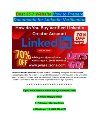 Best 35.7 Website How to Prepare Documents for Linkedin Verification