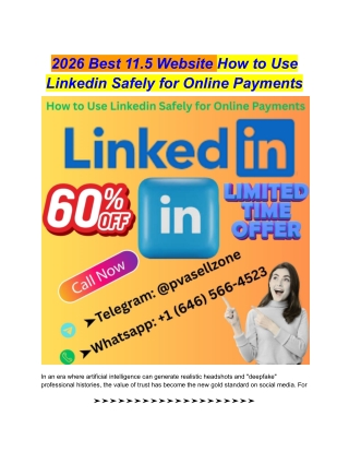 2026 Best 11.5 Website How to Use Linkedin Safely for Online Payments