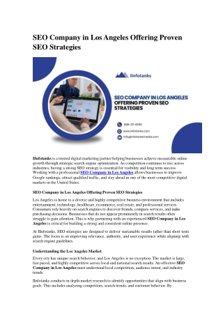 SEO Company in Los Angeles