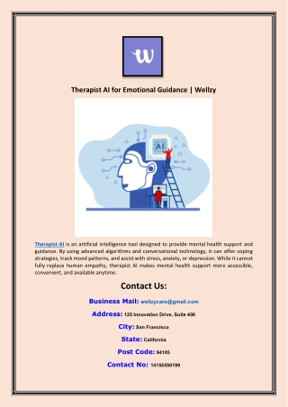 Therapist AI for Emotional Guidance