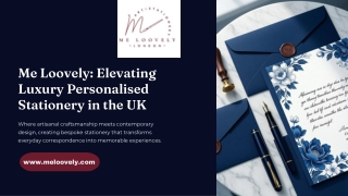 Me Loovely - Elevating Luxury Personalised Stationery in the UK