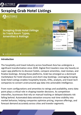 Scraping Grab Hotel Listings