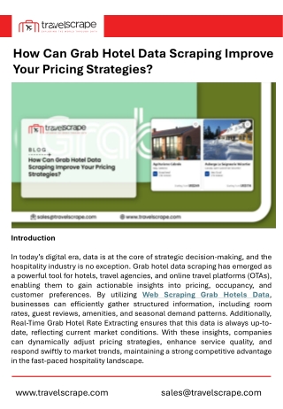 Grab Hotel Data Scraping for Pricing Strategies
