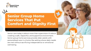 Senior Group Home Services That Put Comfort and Dignity First