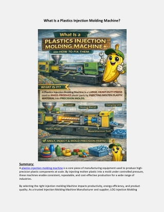 What Is a Plastics Injection Molding Machine