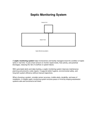 Septic monitoring system