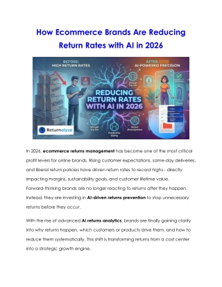 How Ecommerce Brands Are Reducing Return Rates with AI in 2026