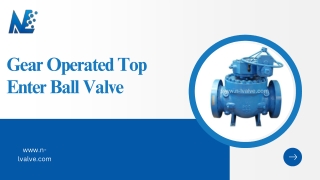 Gear Operated Top Enter Ball Valve
