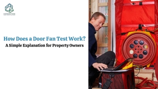 How Does a Door Fan Test Work? A Simple Explanation for Property Owners