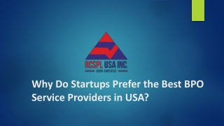 Why Do Startups Prefer the Best BPO Service Providers in USA