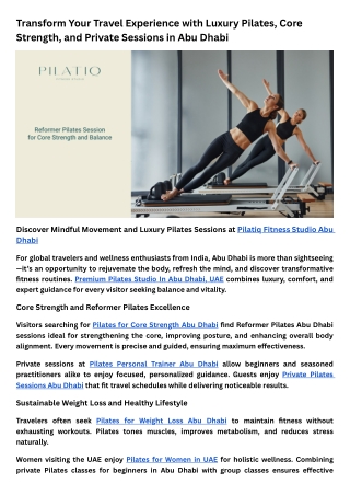 Group Energy, Personalized Focus, and Luxury Experience